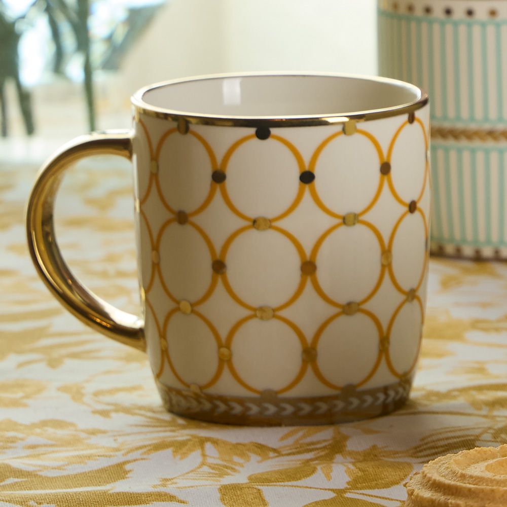 Mug 360 cc Graffiti New Bone China Giallo - Tognana