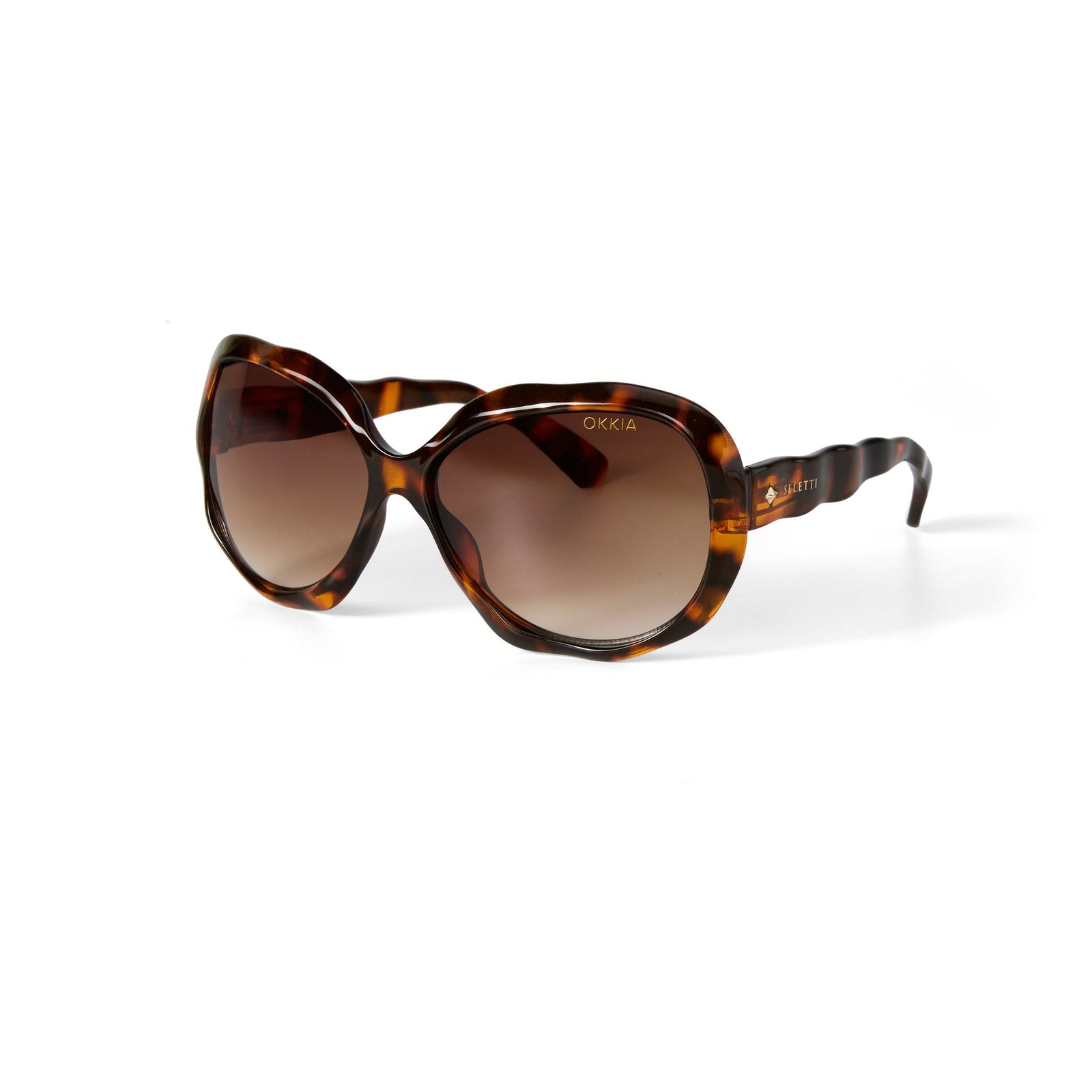 Occhiali da sole Seletti x OKKIA California verdi - Più Forty
