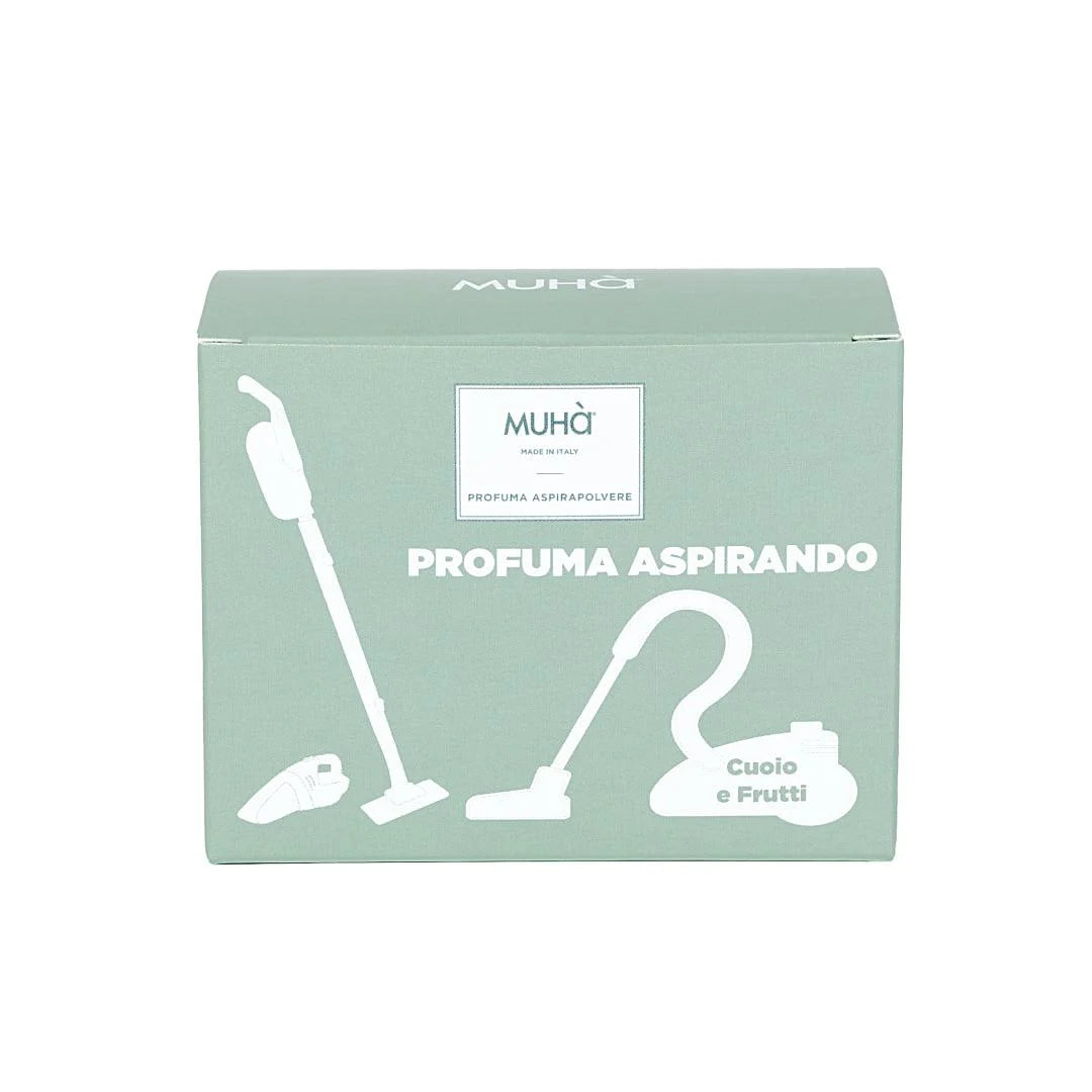 Profumatore Aspirapolvere Cuoio e Frutti | Set 5 Buste Muhà
