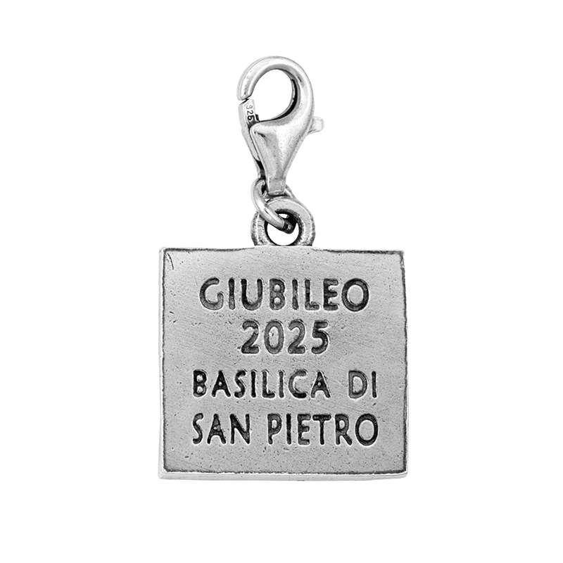 Ciondolo I Love Abruzzo in Argento San Pietro
