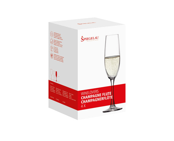 Spiegelau wine lovers Champagne Flute set 4 bicchieri 