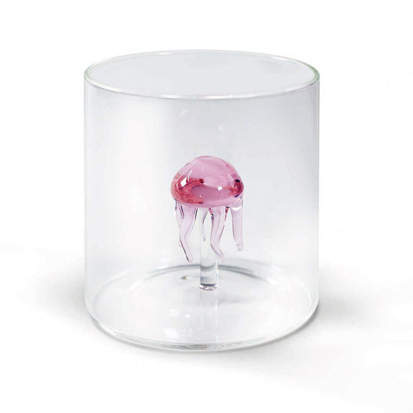 Bicchiere Figura Colorata in Vetro  Borosilicato Medusa 250ml