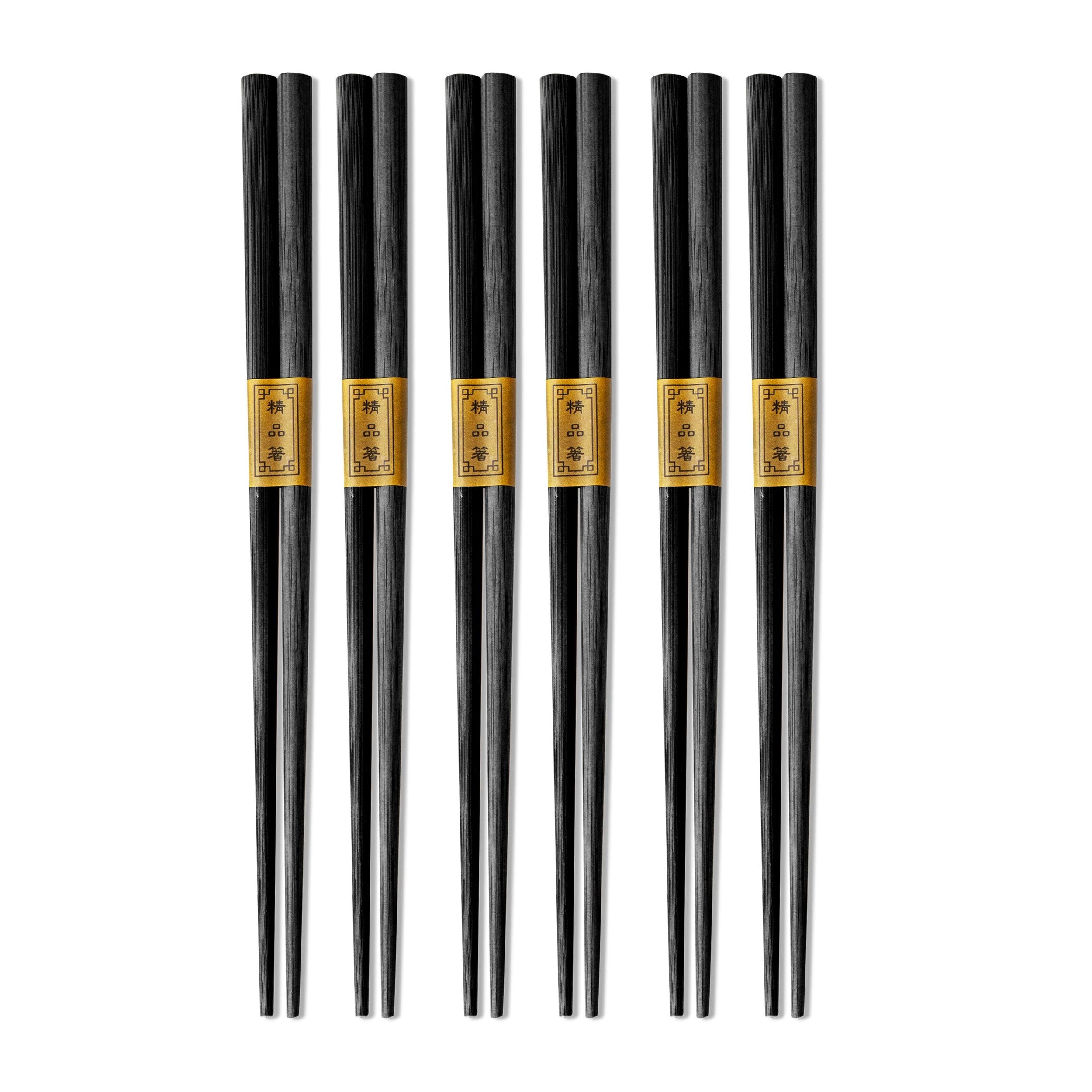 Set  6 Bacchette Colore Nero Pecchino Line
