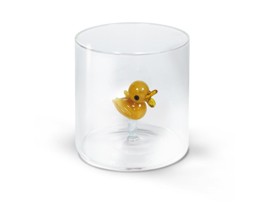 Bicchieri Figura Colorata in Vetro  Borosilicato  Papera