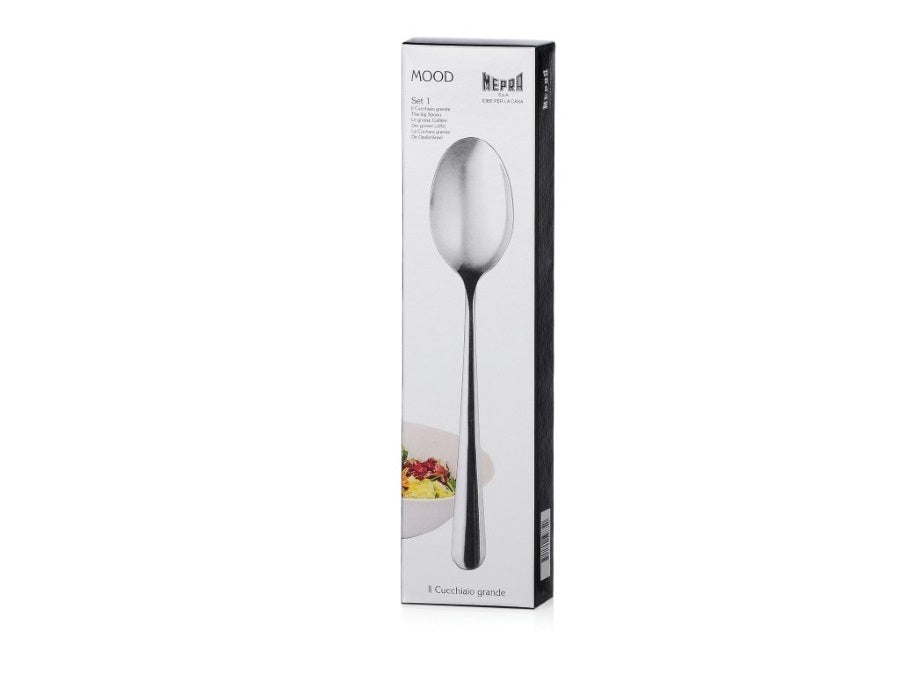 Set 1 Il cucchiaio grande in acciaio inox Mepra Mood