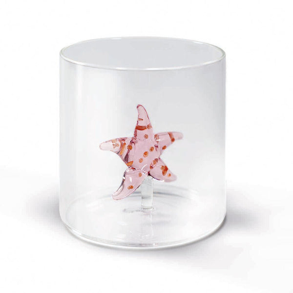 wd-bicchiere-figura-colorata-in-vetro-borosilicato-250ml-stella-marina-